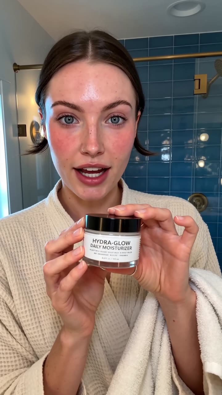 Still from Hydra-Glow — bathroom routine